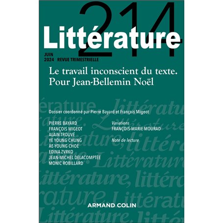 Littérature Nº214 2/2023
