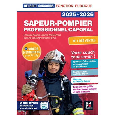 Réussite Concours Sapeur-pompier professionnel/caporal - 2025-2026 - Préparation complète