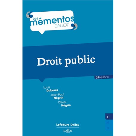 Droit public. 24e éd.