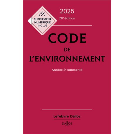 Code de l'environnement 2025