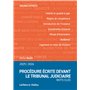 Procédure écrite devant le tribunal judiciaire 2025/26 - Mots-clés