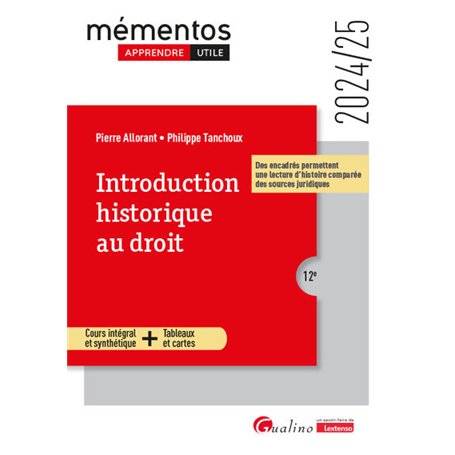 Introduction historique au droit 22,02 €