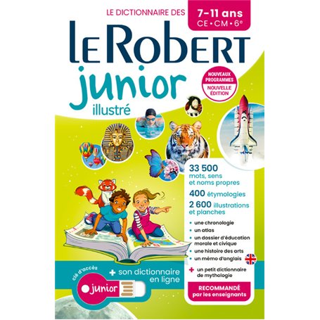 Le Robert Junior Illustré et son dictionnaire en ligne + clé