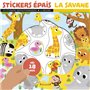 Stickers épais - Les animaux de la savane