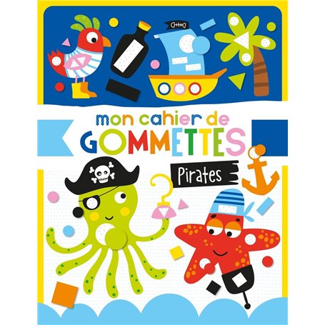 Mon cahier de gommettes - Les pirates