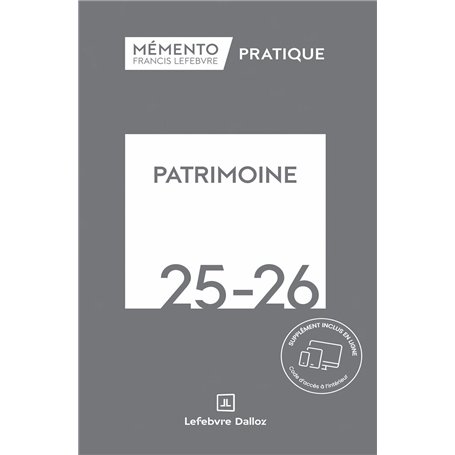Mémento Patrimoine 2025-2026