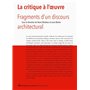 La critique à l'oeuvre - Fragment d'un discours