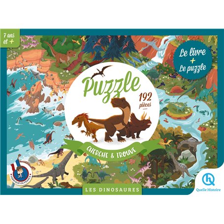 Puzzle Cherche et Trouve - Les dinosaures (2nde Ed)