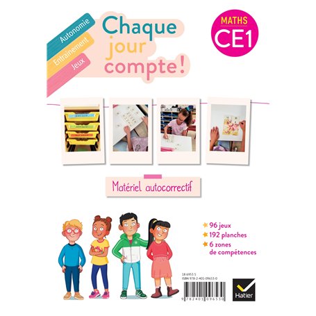 Chaque jour compte - Maths CE1 Ed. 2023 - Les ateliers  : jeux autocorrectifs