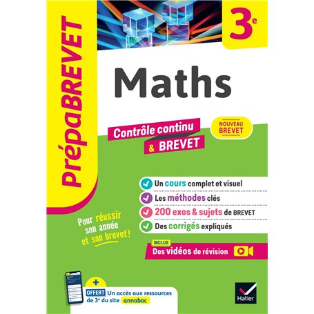 Prépabrevet - Maths 3e - Brevet 2026