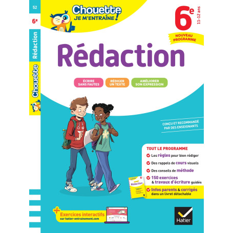 Chouette je m'entraîne - Rédaction 6e Nouveau programme