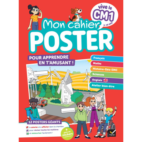 Vive le CM1 - Mon cahier poster