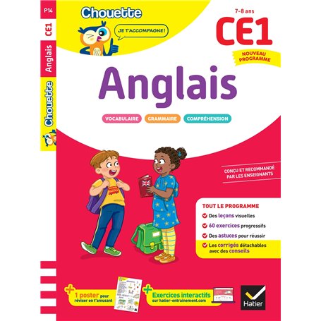 Anglais CE1 - Cahier de soutien nouveau programme