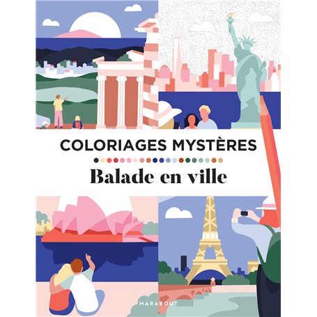 Coloriages mystères - Balade en ville