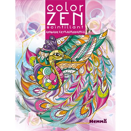 Color Zen scintillant - Animaux extraordinaires