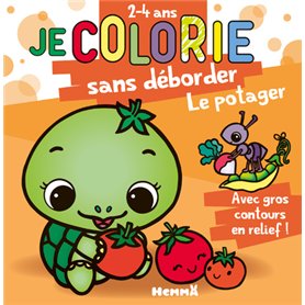 Je colorie sans déborder (2-4 ans) - Le potager T70