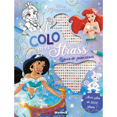 Disney Princesses - Colo avec strass - Bijoux de princesses - Avec plus de 1000 strass !