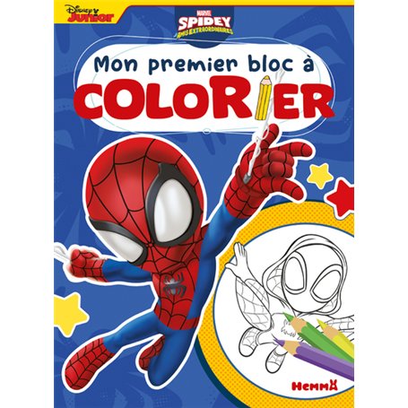 Marvel Spidey et ses amis extraordinaires - Mon premier bloc à colorier (Spidey et Ghost-Spider)