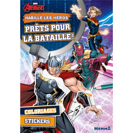 Marvel Avengers - Habille les héros - Prêtes pour la bataille ! - Coloriages