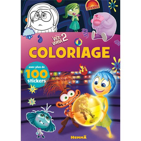 Disney Pixar Vice-versa 2 - Coloriage avec plus de 100 stickers