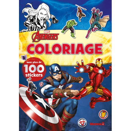 Marvel Avengers - Coloriage avec plus de 100 stickers (Iron Man