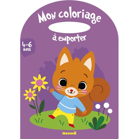 Mon coloriage à emporter (4-6 ans) (Ecureuil)