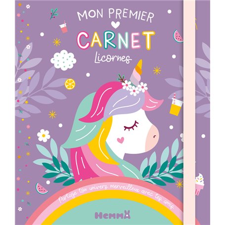 Mon premier carnet Licornes - Partage ton univers merveilleux avec tes amis