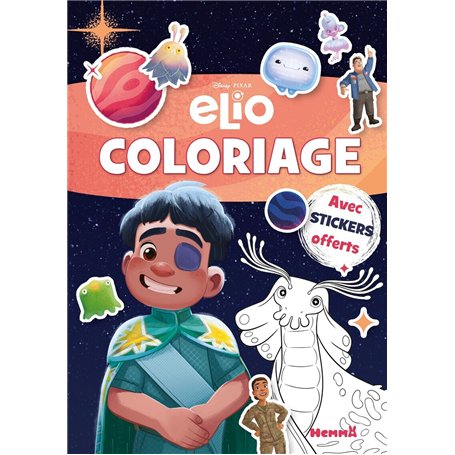 Disney Pixar Elio - Coloriage avec stickers - offerts