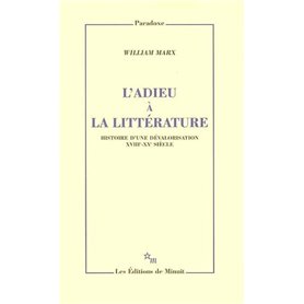 L'adieu à la littérature 22,02 €