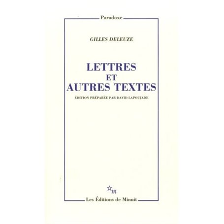 Lettres et autres textes 19,08 €
