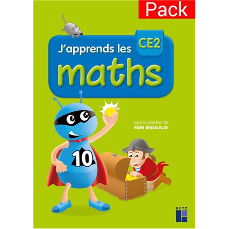 Pack de 10 fichiers J'apprends les maths CE2