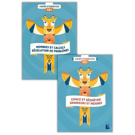 Totem Mathématiques CE1 - Cahiers d'exercices - 2 volumes avec du matériel - numération + géométrie 12,23 €