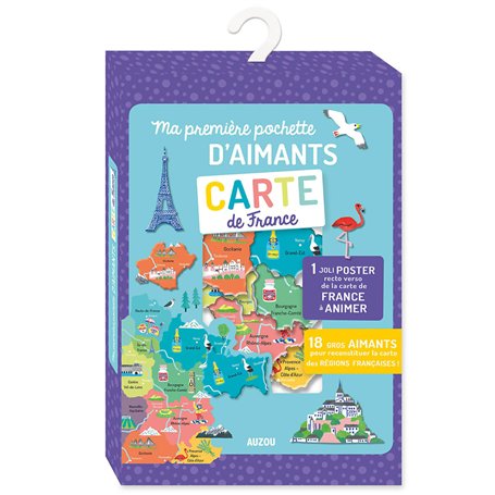 Ma pochette d'aimants - CARTE DE FRANCE