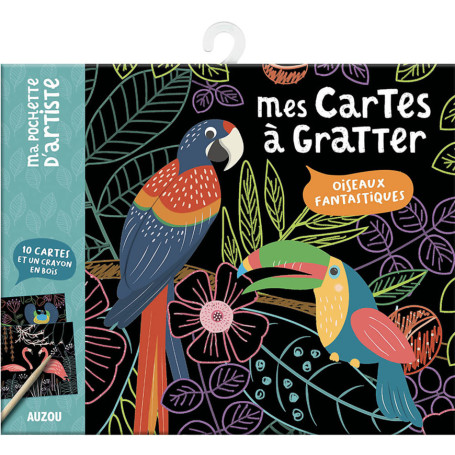 Mes cartes à gratter - Oiseaux merveilleux - Ma pochette d'artiste