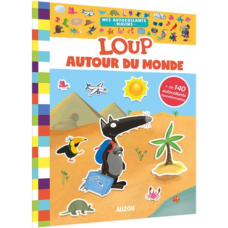 Mes autocollants malin - Loup autour du monde