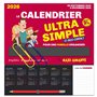 Frigobloc Le mini calendrier Ultra Simple pour une famille organisée ! (de sept. 2025 à déc. 2026)