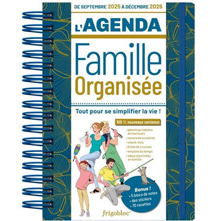 L'agenda 2026 de la famille organisée ! (de sept. 2025 à déc. 2026)