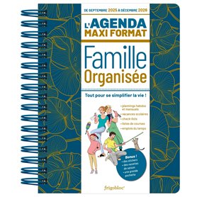 L'agenda 2026 de la famille organisée Maxi format (de sept. 2025 à déc. 2026)
