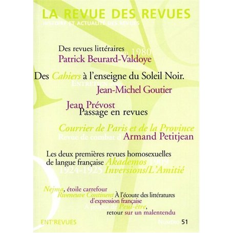 La Revue des revues - numéro 51 15,17 €