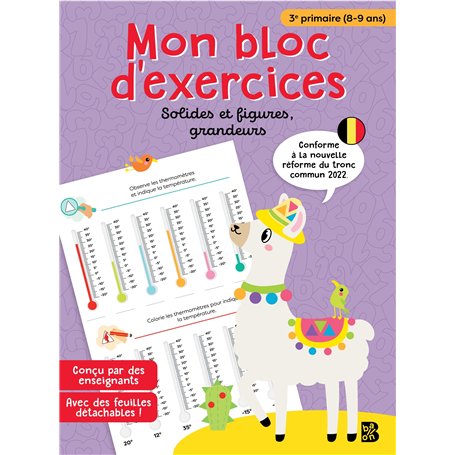 3ème primaire maths : solides et figures + grandeurs