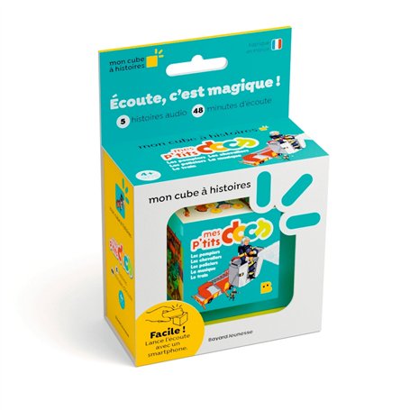 Mon cube à histoires - Mes p'tits docs : 5 histoires à écouter. Dès 4 ans.