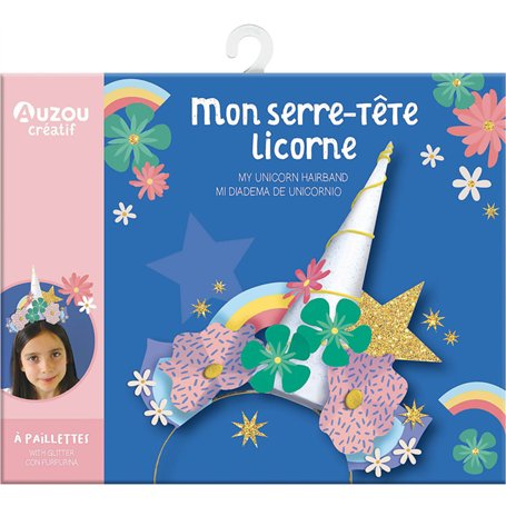 Mon serre-tête licorne - Ma pochette d'artiste