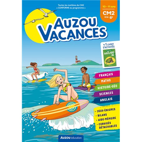 Auzou vacances - Du CM2 à la 6e 2022