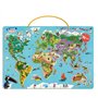 Ma carte du monde magnétique en puzzle - Je découvre le monde avec Loup