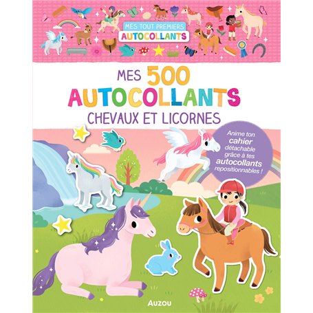 Mes tout premiers autocollants - 500 autocollants chevaux et licornes