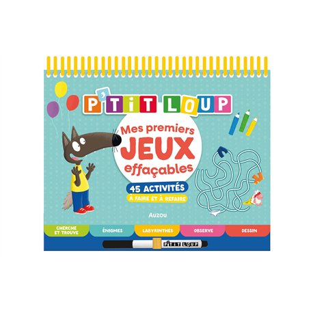 P'tit Loup - Mes premiers jeux effaçables