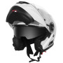 Casque Moto Modulable Homme ECE Homologué-YEMA YM-925 Casque Scooter Femme Adulte Double Visière-Blanc-XL