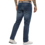 Pantalon Jeans Coupe Regular Coton Homme avec Ceinture