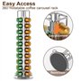 Porte Rangement pour Nespresso Capsules de Café, Supports pour 40 Capsules de Café Argent, 360 Degrés Rotable Range Coffee Capsu