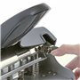 Rapesco 1205 ALU Réglable À Grande Capacité 2, 3 et 4- Perforatrice, Capacité de 32 Feuilles, Noir